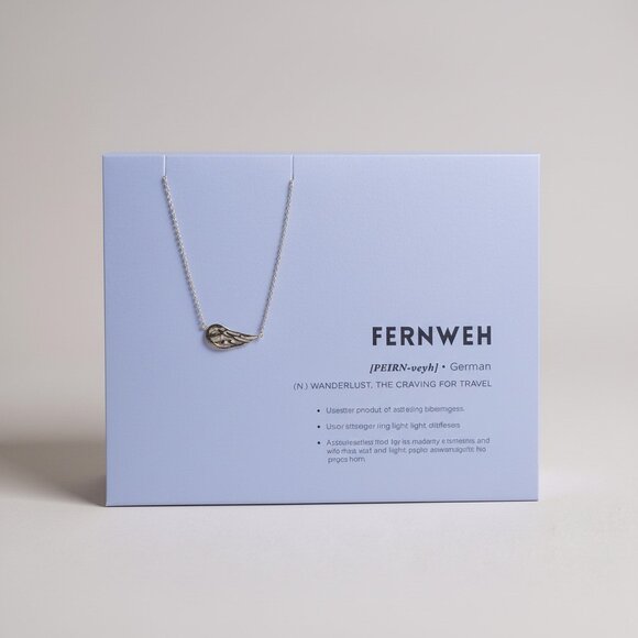 Jewelry - Wishbonne Fernweh Necklace 14kt Gold Dipped Made in USA NWT